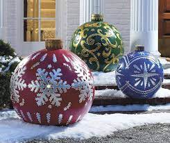 Massive Outdoor Lighted Christmas Ornaments Outdoor Christmas Decorations Christmas Light Ornament Christmas Bulbs