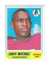 1968 Topps LEROY MITCHELL Boston Patriots Card #45
