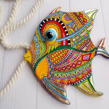 The fish bowl, gold fish bowl , pupfish bowl , and lava serpent bowl are decorative furniture items. Fish Wall Hanging Talavera Pottery Fish Wall Art In Mexico Etsy Fish Wall Art Beach House Decor Nautical Wall Decor