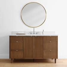 Mid Century Oak Bathroom Vanity