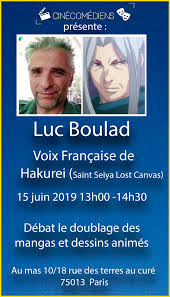 Venez Rencontrer Luc Boulad Le 15 Juin 2019 Cinecomediens 1 Convention Doublage Cinecomediens
