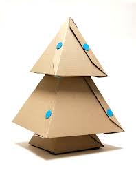 How to make a pyramid pop out of a plain piece of paper. Makedo Mini Cardboard Christmas Tree 5 Steps Instructables