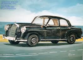 Mercedes Benz 180b W120 Peinture A L Huile De Joan Mane Mercedes Benz Mercedes Huile