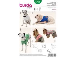Schnittmuster Hundemantel Burda 6753 Kedi Kopek Kopek Kedi