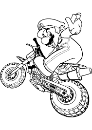 Dessin Motocross Disegni Da Colorare Pagine Da Colorare Per Adulti Super Mario Bros