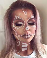 Shop for white halloween makeup in halloween accessories at walmart and save. Pretty White Skeleton Halloween Makeup Unique Halloween Makeup Halloween Makeup Pretty Halloween Makeup Looks