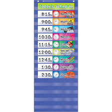 Scholastic Daily Schedule Pocket Chart Beckers School Supplies