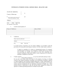 How to get a power of attorney (poa). Health Care Power Of Attorney Over Minor Child Arizona Free Download