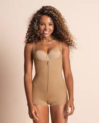 Open Bust Body Shaper Boyshort With Firm Tummy Compression