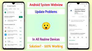 The cause is the latest android system webview update, which has been released. Android System Webview Update Problems In All Realme Devices How To Solve 100 Working Rj Youtube