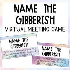 Need A Fun Game To Engage Your Students During Virtual Meetings Try These Google Slides This Is The Per Meeting Games Distance Learning Virtual Meeting Games