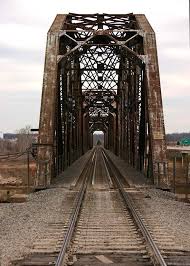 Railroad Bridge Over The Red River Going From Oklahoma To Denison Texas Railroad Bridge Train Covered Bridges