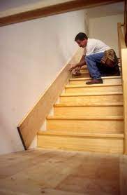 Attaching Skirting Boards On A Staircase Stairs Trim Stairs Skirting Stair Skirt Board