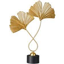 Navy blue and gold bedroom designs are a good idea if you are always interested in the color of blue but want to get the touch of a royal look. Gold Palm Leaves Modern Plant Ornament Bedroom Home Decoration Accessories For Living Room Gold Iron Shape Crafts Desktop Decor Buy Gold Palm Leaves Modern Plant Ornament Bedroom Home Decoration Accessories For Living Room
