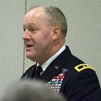 Col. Tobin Magsig speaks during Joint Modernization