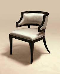 Maitland Smith 4330 603 Ebony Finished Occasional Chair Sterling Silver Silk Upholstery Furniture Dining Chairs Furniture Furniture Design