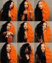 Split Dye Black And Blonde Curly Hair Half And Half What Do You Think Follow Uyasihair For More Hair Styles Split Dyed Hair Halloween Hair