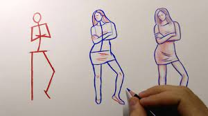 How To Draw Human Figures For Beginners - Youtube