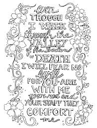 Serenity prayer pages for adults coloring pages 12. Psalm 23 4 Sunday Doodle Bible Verse Coloring Page Bible Coloring Pages Bible Verse Coloring