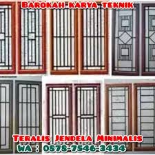 Tetapi teralis juga akhirnya tidak hanya besi mati artinya tidak bisa bergerak seperti jendela, teralis belakangan ini banyak dibuat dengan kunci dan engsel sehingga bisa bergerak seperti layaknya sebuah jendela. Jasa Pasang Teralis Jendela Minimalis Pintu Tralis Pintu Pagar Besi Minimalis Murah Bisa Cod Shopee Indonesia