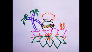 Multicolour new year rangoli designs 2020 l sankranthi muggulu l pongal kolam l rangoli by keerthi #rangolidesign. Happy Pongal 2021 Simple Pongal Kolam Easy 5 3 Dots Pongal Pot Sankaranthi Muggulu 2021 Youtube