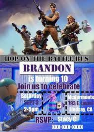 Fortnite Birthday Card Printable Free Free Fortnite Party Printables Birthday Party Printables Free Boy Party Invitations Free Party Invitations