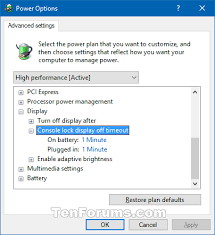 You can specify how long your pc is inactive before all your connected displays turn off. Change Lock Screen Display Off Timeout In Windows 10 Tutorials
