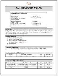Freshers need to explain about their academic project as the second title after educational qualification. Resume Template For Mba Freshers Www Dangcorp Com