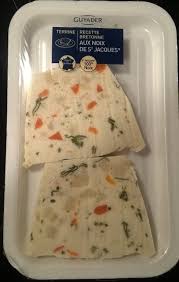 The last thing you expect to see it turn up in is a dish with a name like terrine de potage st. 2x60g Terrine Bretonne Noix Saint Jacque Guyader