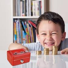 Amazon.com: Generic Metal Money Box, Cash Box with Lock, Small Cash Box  with Key Lock, Cash Box, Money Box for Cash, Money Saving Box, Money Lock  Box for Cash, Money Saving Organizer,