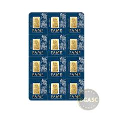 Each pamp minted 1 gram gold bar comes with its own serial number, which is also confirmed on the assay certificate. Buy Multigram 12 1 Gram Gold Bars Pamp Suisse Fortuna With Veriscan 9999 Fine 24kt In Assay Fractional Gold Bars Less Than 1 Oz Buy Gold And Silver Coins Bgasc Com