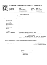 Surat lamaran kerja adalah sebuah surat yang dibuat untuk keperluan permohonan kerja di sebuah perusahaan, kantor, atau instansi. Contoh Surat Permohonan Pembuatan Surat Keterangan Domisili Warga Negara Firsty Chrysant