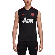 Manchester United 18 19 Sleeveless Training Jersey By Adidas Manchester United Training Adidas Men Athletic Tank Tops