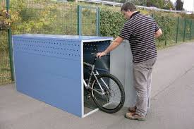 Svita Fahrradgarage Bicycle Box Fahrradhaus Fahrradbox Bike Box In Hellgrau 5 6m Fahrradgarage Und Fahrradbox Locker Storage Outdoor Storage Box Bicycle Garage