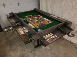 Board Game Table With Lights Etsy Board Game Table Table Games Gaming Table Diy