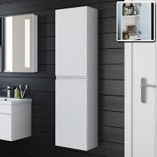 Extend your cabinetry from the vanity countertop to the ceiling to capture vertical bathroom storage space. Wall Mounted Bathroom Cabinets Wall Mounted Bathroom Storage Bathroom Cabinet Storage Bathroom Tall Cabinet Tall Cabinet Storage Wall Mounted Bathroom Cabinets