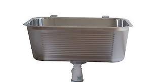 Edelstahl Ausgussbecken 53x43x22cm 40l Waschbecken Keller Garten Spulbecken Ausgussbecken Waschbecken Waschbecken Keller