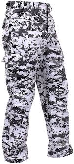 Black And White Camo Pants Men S City Digital Camo Bdu Cargo Pants Black White Camouflage Rothco Digital Camo Tactical Wear Tactical Clothing