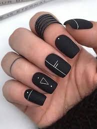 Short Black Acrylic Nails With Glitter So Cute Short Acrylic Nails Ideas You Will Love Them Mattenails Cute Short Matte Black Nails Desig Black Nail Designs Matte Nails Design Short Acrylic Nails