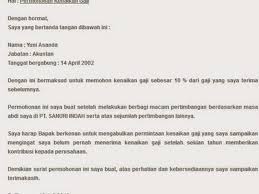 Dengan surat ini bermaksud untuk mengajukan permohonan kenaikan gaji kepada pihak perusahaan sebesar 15% dari gaji terakhir yang saya. Nazura Majid Nazura9704 Profile Pinterest