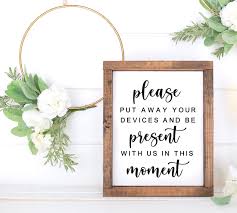 Unplugged Ceremony Sign No Phone Wedding Sign No Camera Etsy In 2020 Wedding Signs Ceremony Signs Wedding Ceremony Signs