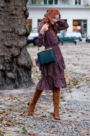Burgundy Fall Dress Redhead Fashion Outfits Redhead Fashion Burgundy Dress Outfit