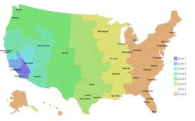 parcel shipping zones visible