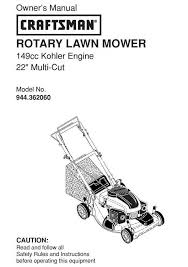 Model #917387681 craftsman rotary lawn mower. Craftsman Lawn Mower Parts Manual 944 362060