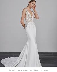 Mirror Mirror Bridal Boutique On Instagram Our Pronovias Collection Is Your Pronovias Collection Boho Boho Style Wedding Dress Fit And Flare Wedding Dress