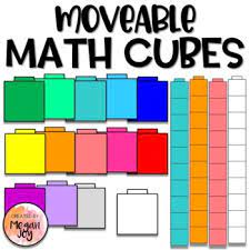 For the color assessment, show children pieces of construction paper. Connecting Math Cubes Clip Art Moveable Pieces By Joyful Learning Megan Joy