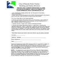 In 2018, rancho palos verdes, ca had a population of 42.3k people with a median age of 49.7 and a median household income of $133,286. Smoke And Carbon Monoxide Detector Acknowledgement Fill Online Printable Fillable Blank Pdffiller