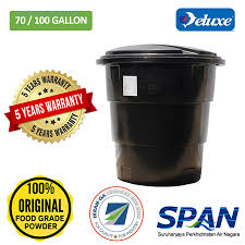 70 100 Gallon Deluxe Polyethylene Round Slim Tall Type Water Tank Tangki Air Shopee Malaysia
