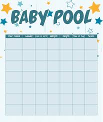 The winner is the person or team that gets the. 7 Best Printable Baby Weight Pool Printablee Com