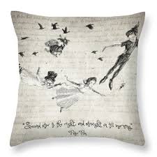Add comfort and transform any couch, bed or chair into the perfect space! Peter Pan Quote Throw Pillow For Sale By Zapista Ou